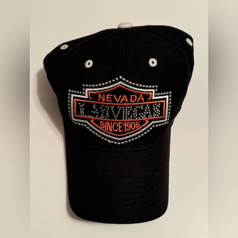 Las Vegas Nevada Hat Red Black Embroidered Cap Adjustable